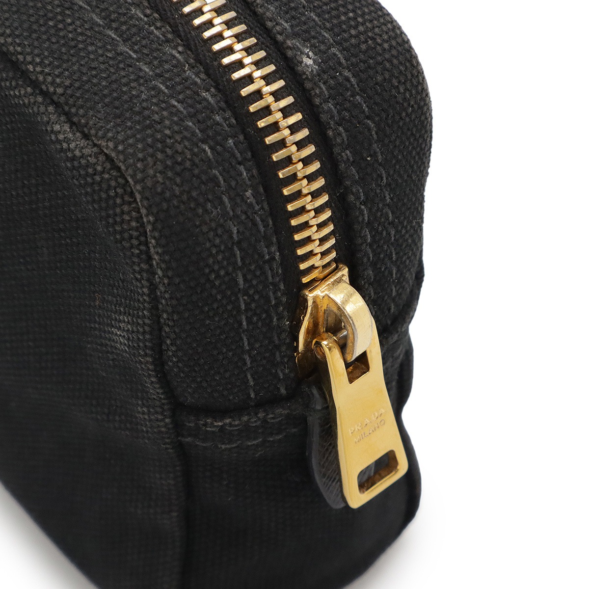 CANAPA LOGO カナパロゴ マルチポーチ 化粧ポーチ コスメポーチ 小物入れ キャンバス NERO ブラック ゴールド金具 1NA02 CANAPA LOGO カナパロゴ マルチポーチ 化粧ポーチ コスメポーチ 小物入れ キャンバス NERO ブラック ゴールド金具 1NA02