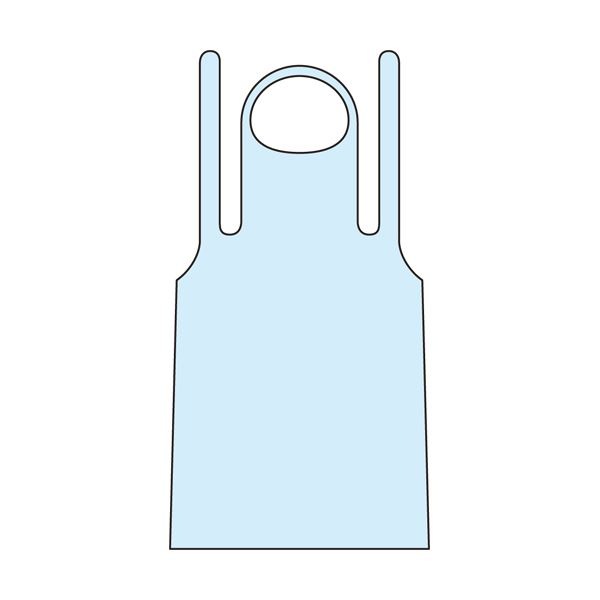 川西工業ポリエチエプロン エコノミー フリーサイズ ピンク 4440 1セット（1000枚：50枚x20箱）