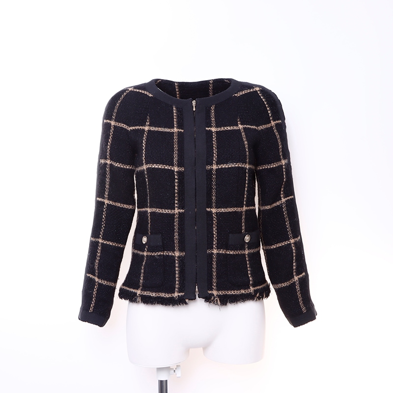 ジャケット ツイード ブラック WS6044 ジャケット ツイード ブラック WS6044