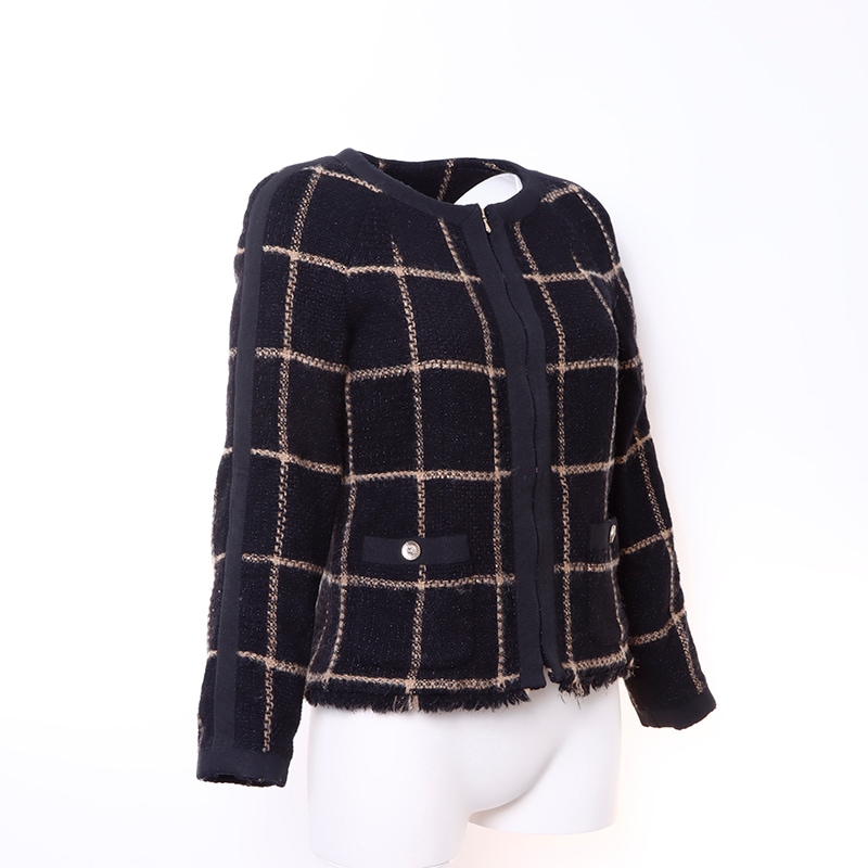 ジャケット ツイード ブラック WS6044 ジャケット ツイード ブラック WS6044