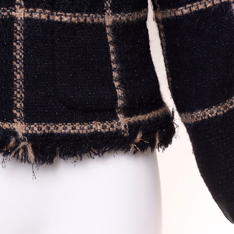 ジャケット ツイード ブラック WS6044 ジャケット ツイード ブラック WS6044