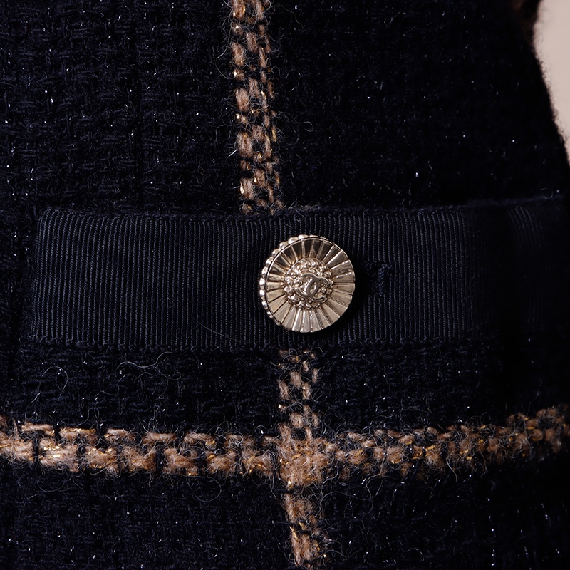 ジャケット ツイード ブラック WS6044 ジャケット ツイード ブラック WS6044