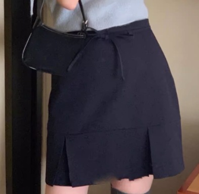 スカート フレンチレトロ 夏デザイン ニッチハイウエスト 着痩せ 短いスカート ハイウエスト Aラインスカート