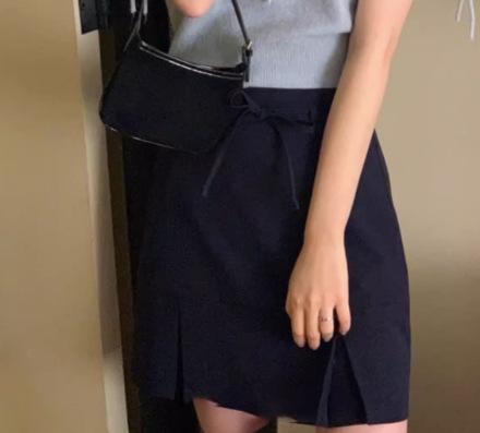 スカート フレンチレトロ 夏デザイン ニッチハイウエスト 着痩せ 短いスカート ハイウエスト Aラインスカート