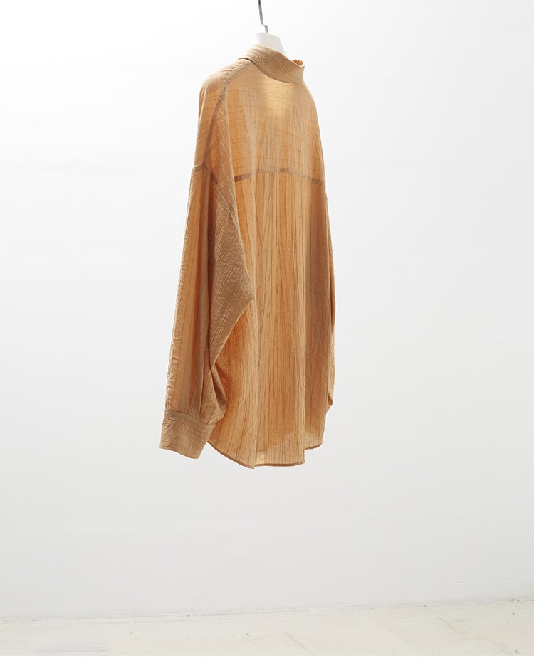 トップス デート かわいい 大人可愛い きれいめ シンプル カジュアル 大人 上品 おしゃれ お洒落 シアー 長袖　襟付き　シャツ 羽織 春夏 アプリコット　カーキ ピンク 韓国 透け感 休日 コーデ