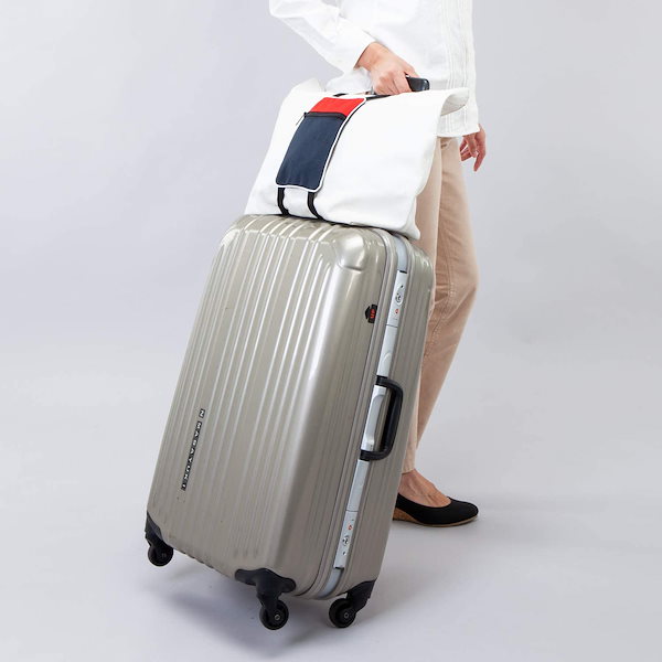 アストロ スーツケースベルト バッグとめるバッグ ネイビー ミニバッグ付 607-21