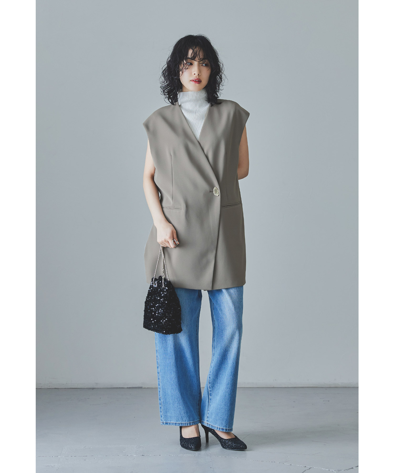 バックシアージレセットアップドレス パーティードレス 結婚式 ベスト キャミワンピース 2点セット レイヤード 羽織 ノースリーブ 無地 ストライプ シンプル お呼ばれ パーティー 二次会 披露宴