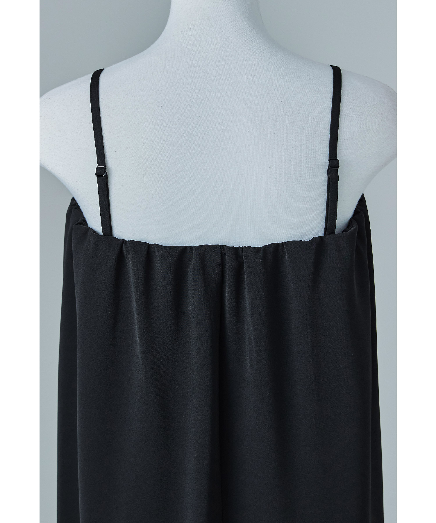 バックシアージレセットアップドレス パーティードレス 結婚式 ベスト キャミワンピース 2点セット レイヤード 羽織 ノースリーブ 無地 ストライプ シンプル お呼ばれ パーティー 二次会 披露宴