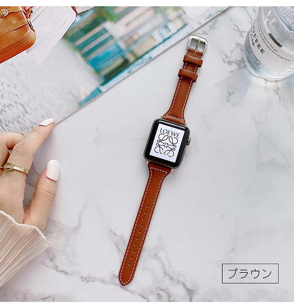 Qoo10] Apple watch バンド 本革 人