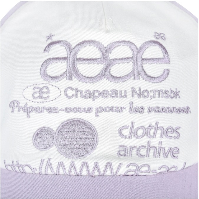 キャップ [AEAE]WEB LOGO 5 PANNEL BALL CAP - [LAVENDAR] - [LAVENDAR aeae】 WEB LOGO 5 PANNEL BALL CAP : LAVENDAR キャップ