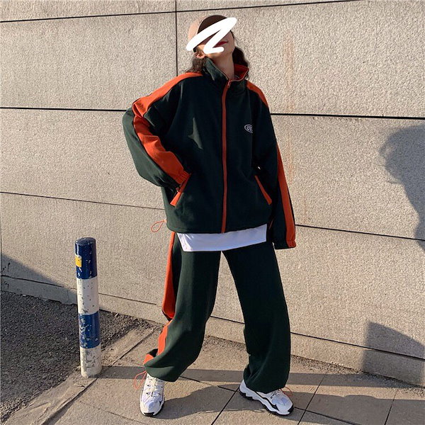 Qoo10] 韓国ファッション ジャージ 上下2点セッ