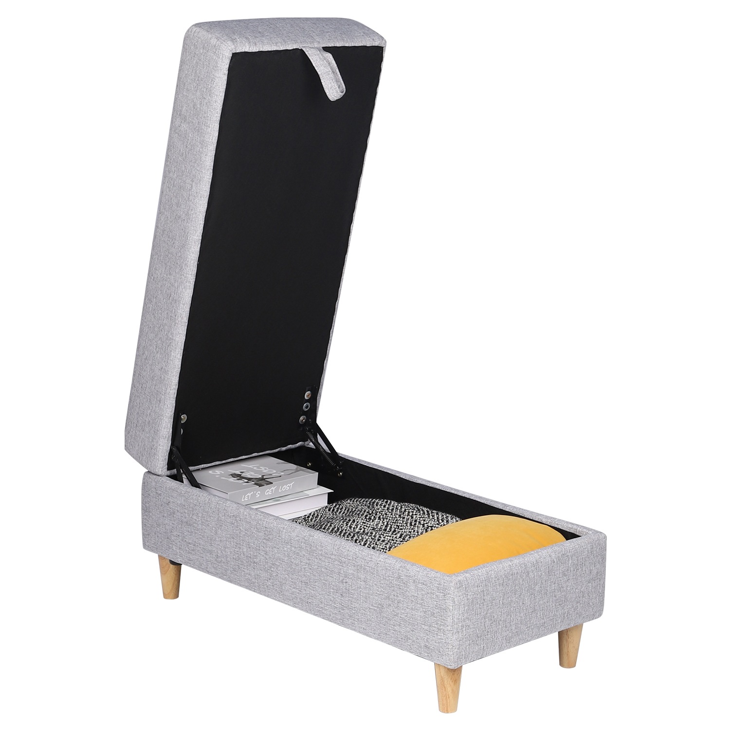 【国内出荷】ソファ足踏み 履物台 収納スツール 多機能一体型 インテリア収納家具 ライトグレ 【国内出荷】ソファ足踏み 履物台 収納スツール 多機能一体型 インテリア収納家具 ライトグレ