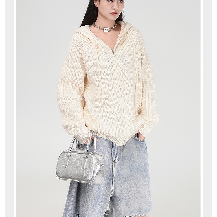 セーター ニット トップス ワイド ケーブル ビッグシルエット パーカー フーディー ドロップショルダー 長袖 セーター ニット トップス ワイド ケーブル ビッグシルエット パーカー フーディー ドロップショルダー 長袖