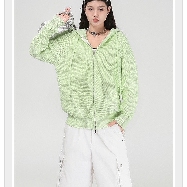 セーター ニット トップス ワイド ケーブル ビッグシルエット パーカー フーディー ドロップショルダー 長袖 セーター ニット トップス ワイド ケーブル ビッグシルエット パーカー フーディー ドロップショルダー 長袖