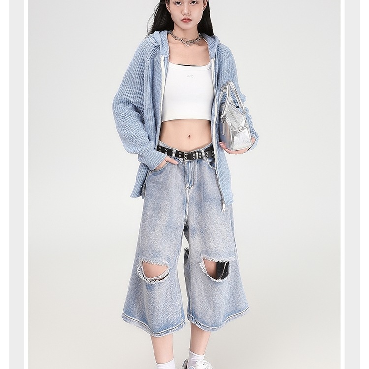 セーター ニット トップス ワイド ケーブル ビッグシルエット パーカー フーディー ドロップショルダー 長袖 セーター ニット トップス ワイド ケーブル ビッグシルエット パーカー フーディー ドロップショルダー 長袖