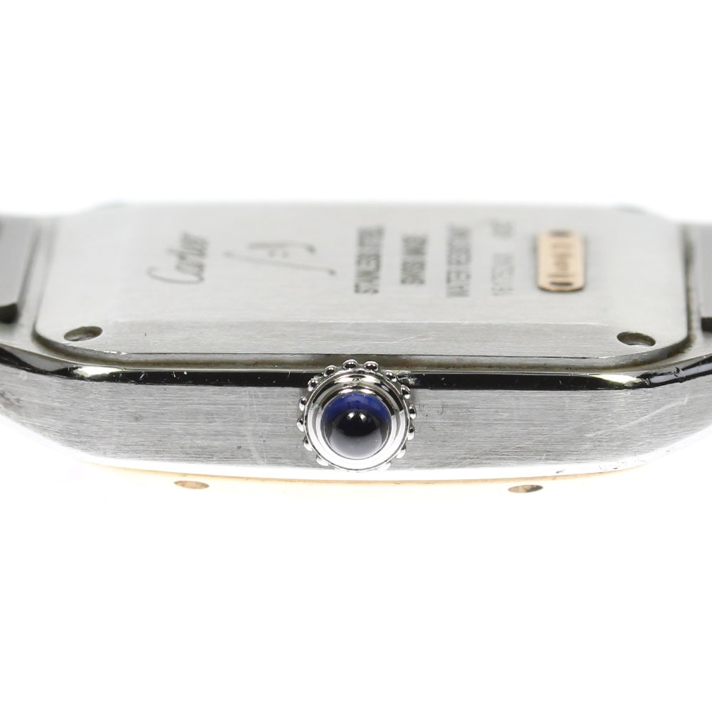 カルティエ CARTIER W2SA0012 サントスデュモン コンビ SM クォーツ レディース _805355【中古】