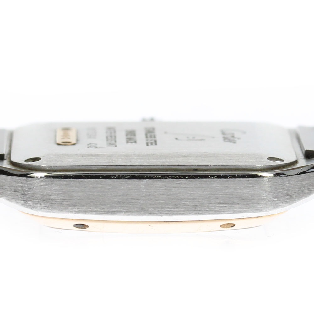 カルティエ CARTIER W2SA0012 サントスデュモン コンビ SM クォーツ レディース _805355【中古】