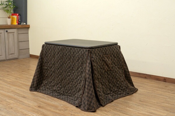ダイニングコタツ 掛け布団セット 80x60cmブラウン (BR) ダイニングコタツ 掛け布団セット 80x60cmブラウン (BR)