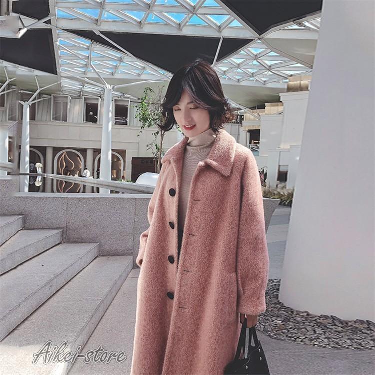 ラシャコート コート ジャケット レデイース 秋冬 らしゃ 40代 オシャレ 長袖コート ロング丈コート カジュアルウエア 厚手 暖かい 韓国風 きれいめ