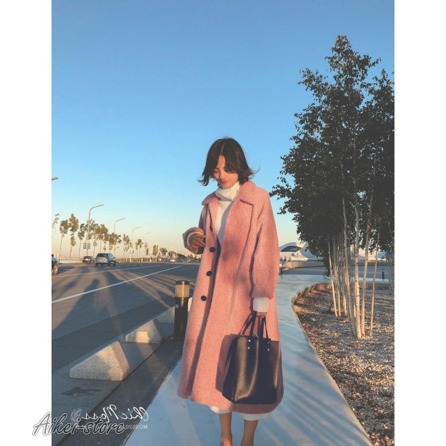 ラシャコート コート ジャケット レデイース 秋冬 らしゃ 40代 オシャレ 長袖コート ロング丈コート カジュアルウエア 厚手 暖かい 韓国風 きれいめ