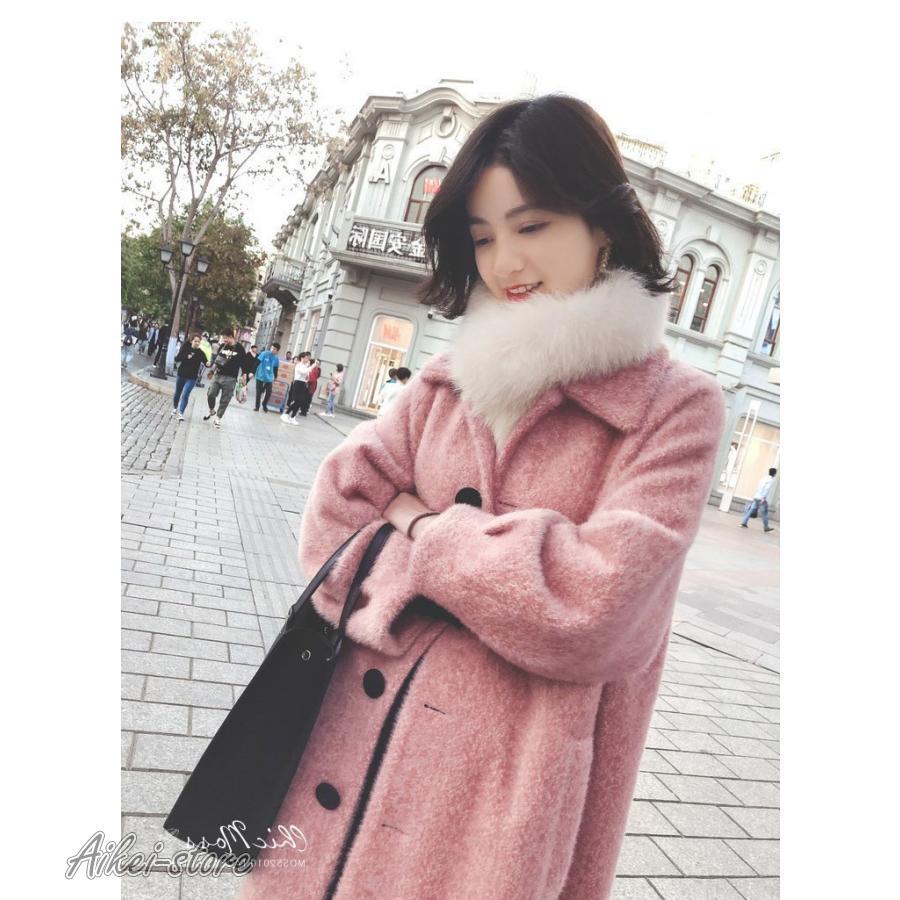 ラシャコート コート ジャケット レデイース 秋冬 らしゃ 40代 オシャレ 長袖コート ロング丈コート カジュアルウエア 厚手 暖かい 韓国風 きれいめ