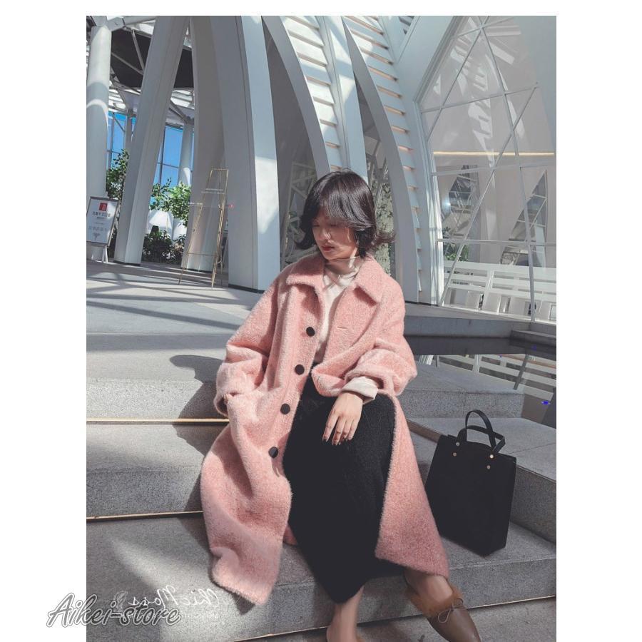 ラシャコート コート ジャケット レデイース 秋冬 らしゃ 40代 オシャレ 長袖コート ロング丈コート カジュアルウエア 厚手 暖かい 韓国風 きれいめ