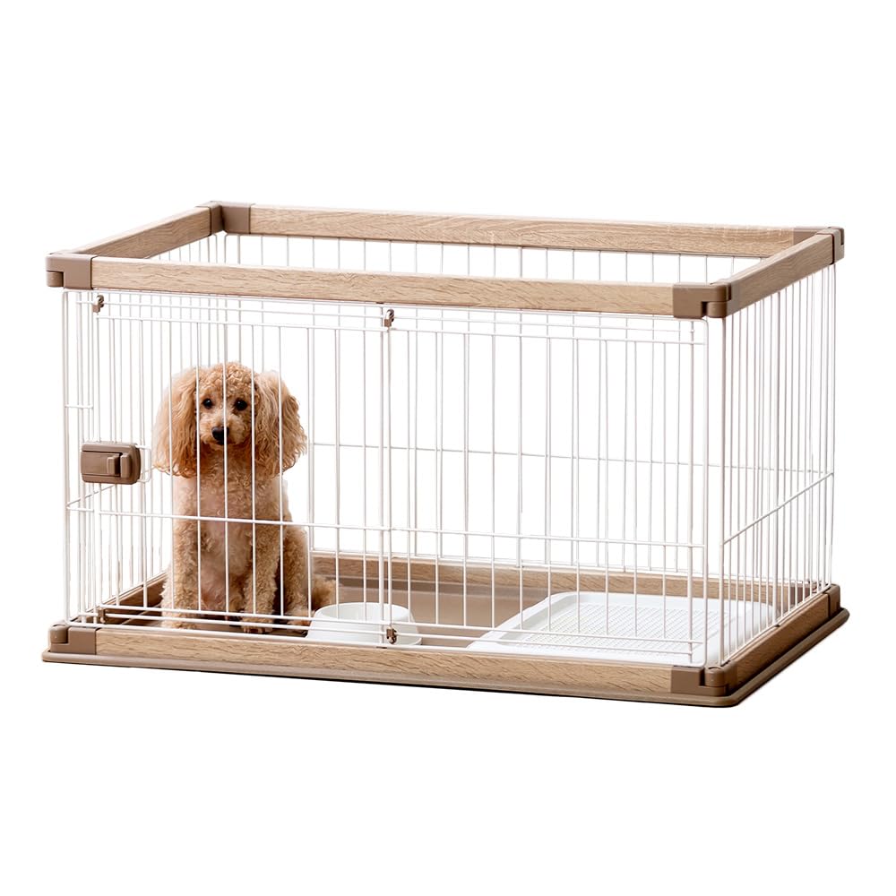 アイリスオーヤマ 犬 組み立て簡単 サークル ウッディサークル ロータイプ ライトナチュラル 小型犬用 幅97.5×奥行66.5×高さ55.5cm PWSR-960LV アイリスオーヤマ 犬 組み立て簡単 サークル ウッディサークル ロータイプ ライトナチュラル 小型犬用 幅97.5×奥行66.5×高さ55.5cm PWSR-960LV