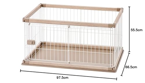 アイリスオーヤマ 犬 組み立て簡単 サークル ウッディサークル ロータイプ ライトナチュラル 小型犬用 幅97.5×奥行66.5×高さ55.5cm PWSR-960LV アイリスオーヤマ 犬 組み立て簡単 サークル ウッディサークル ロータイプ ライトナチュラル 小型犬用 幅97.5×奥行66.5×高さ55.5cm PWSR-960LV