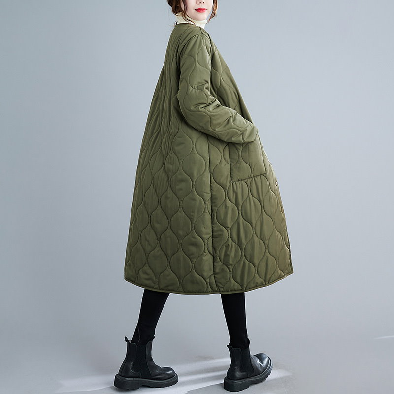 ジャケット2typeフード付き丸ネックAWアウター冬アウターチェック裏起毛ダウンジ