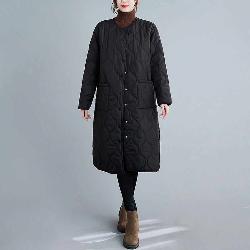 ジャケット2typeフード付き丸ネックAWアウター冬アウターチェック裏起毛ダウンジ