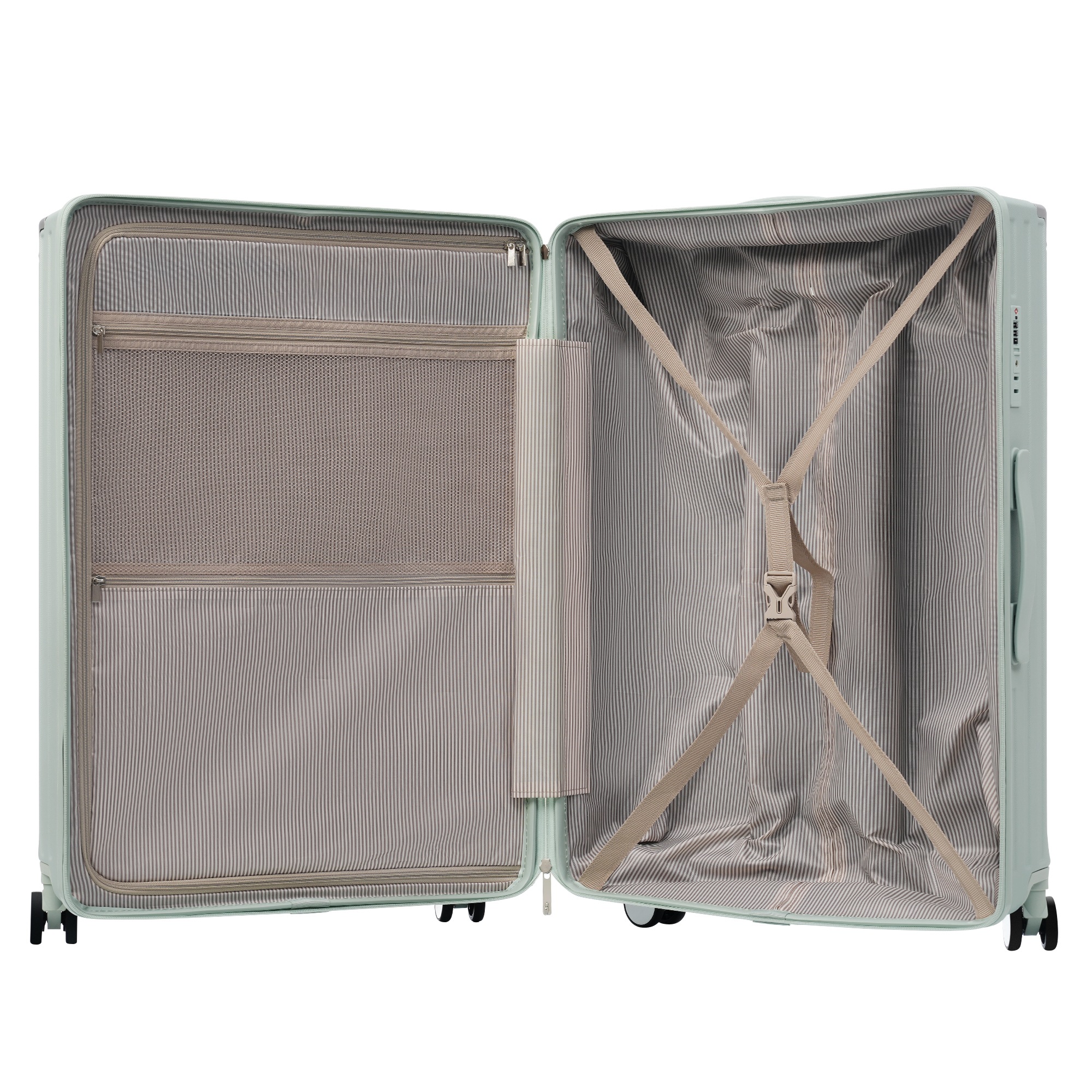 【2点購入で150OFF】【国内即発送】スーツケース grey Lサイズ キャリーケース キャリーバッグ Lサイズ ストッパー付き アルミコーナーパッド 7日~14日 大容量超軽量 軽い おしゃれ か