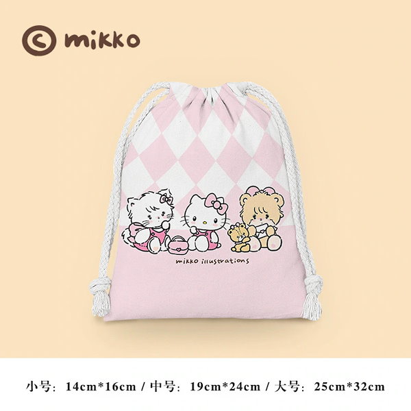 Qoo10] Mikkoバンドルポケット巾着漫画小さな