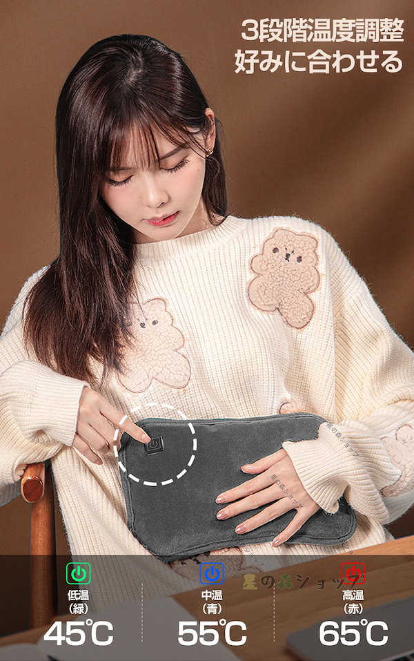 湯たんぽ ドイツ 両面 肥厚 ハンドウォーマー 青 赤 グレー fashy