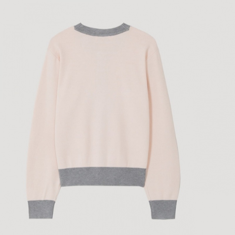 (Shes Miss) カラーマッチングフラップポケットニットカーディガン_SSKCDP12530 (Shes Miss) カラーマッチングフラップポケットニットカーディガン_SSKCDP12530