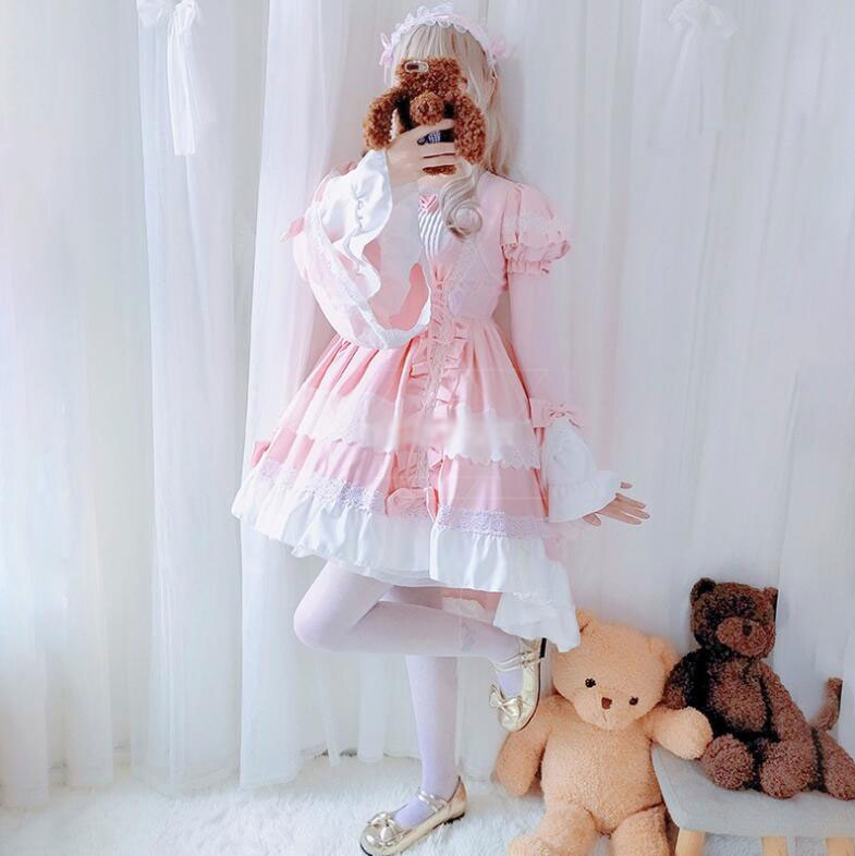 ロリータワンピース 甘ロリータ 甘ロリ お姫様ワンピース プリンセスドレス 個性的 可愛いロリータ服 長袖/半袖 袖外れる リボン フリル かわいい コスチューム ゴスロリ コスプレ衣装 ハロウィン ロリータワンピース 甘ロリータ 甘ロリ お姫様ワンピース プリンセスドレス 個性的 可愛いロリータ服 長袖/半袖 袖外れる リボン フリル かわいい コスチューム ゴスロリ コスプレ衣装 ハロウィン