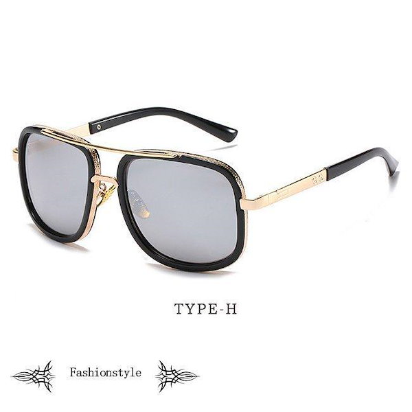 DOMESTIC INTERNATIONAL メンズ サングラス 調光 クリア サングラス メンズ 偏光 調光 ウェリントン 伊達メガネ