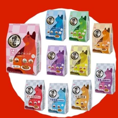 ペットライン 懐石 2つのごほうび グレインフリー キャットドライ グルメ【 国産/小分け/トッピング】 600g 10袋 (ケース販売)