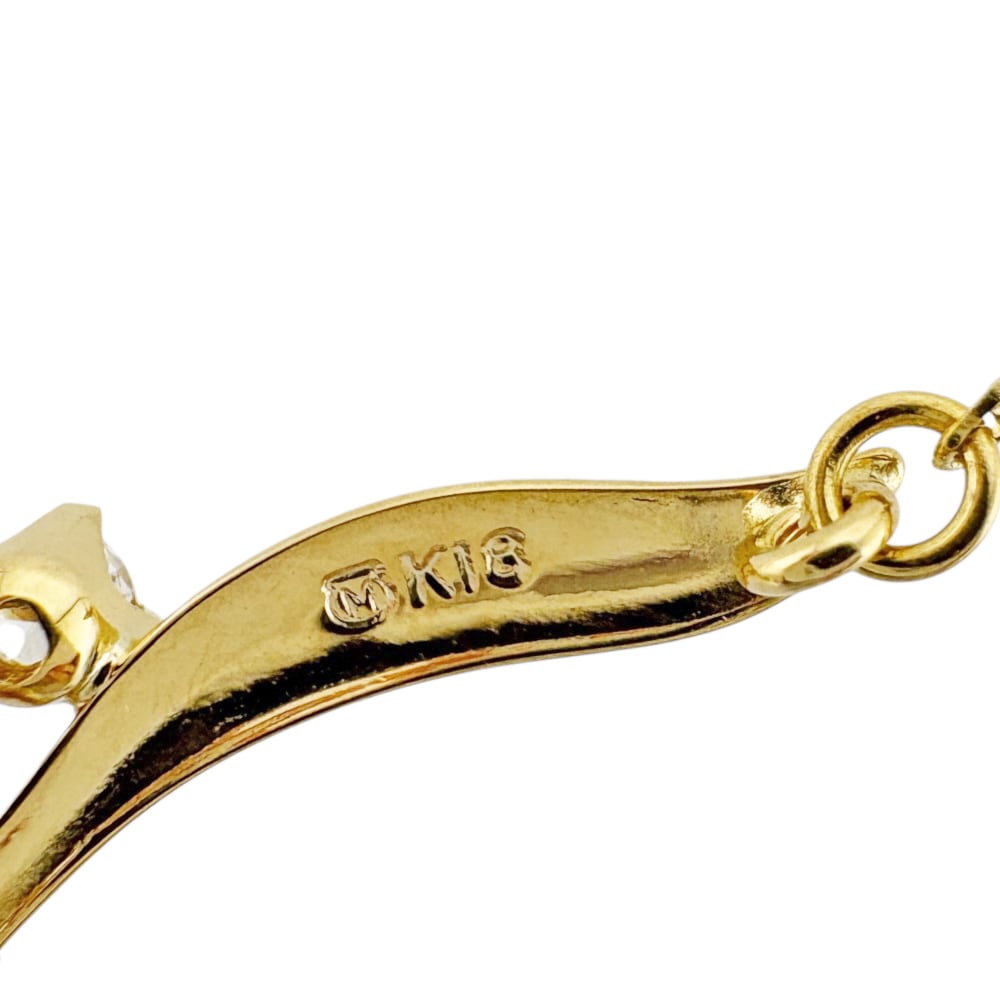 ミキモト ネックレス 18金 K18イエローゴールド パール MIKIMOTO 中古 美品 ミキモト ネックレス 18金 K18イエローゴールド パール MIKIMOTO 中古 美品