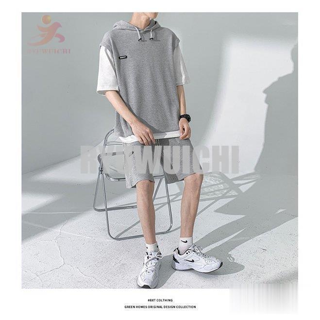 当日出荷最安挑戦セットアップ ジャージ スウェット メンズ 夏服 半袖 ハーフパンツ 重ね着 上下セット 2点セット カジュアル おしゃれ 吸汗速乾 薄手 ストレッチ ウエア 当日出荷最安挑戦セットアップ ジャージ スウェット メンズ 夏服 半袖 ハーフパンツ 重ね着 上下セット 2点セット カジュアル おしゃれ 吸汗速乾 薄手 ストレッチ ウエア