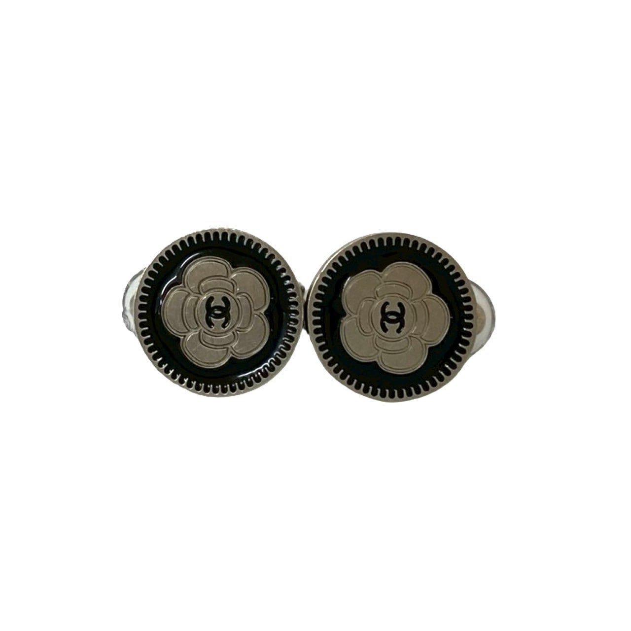 カメリア ココマークイヤリング 合金 メッキ シルバー 66974 カメリア ココマークイヤリング 合金 メッキ シルバー 66974