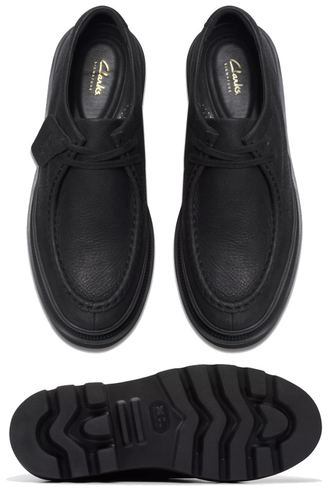 クラークス カジュアル シューズ メンズ モカシン レザーシューズ 本革 靴 バデル シーム ブラック ヌバック ローカット 26176718