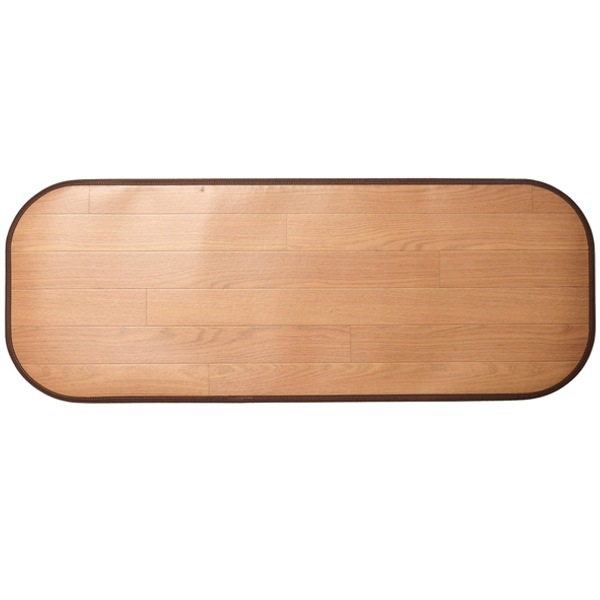 ラグ ダイニングラグ 撥水 180x45cm 木目調消臭フリーマット ニオクリン