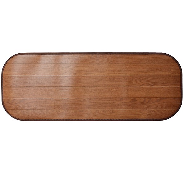 ラグ ダイニングラグ 撥水 180x45cm 木目調消臭フリーマット ニオクリン