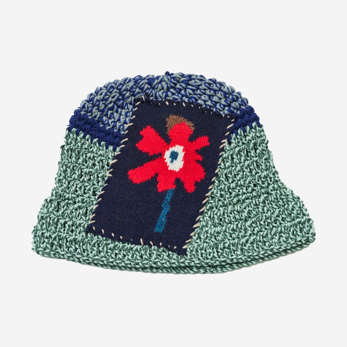 MISU A BARBE☆NEW FLOWERING BUCKET MISU A BARBE】 NEW FLOWERING BUCKET SUMMER NAVY LARGE