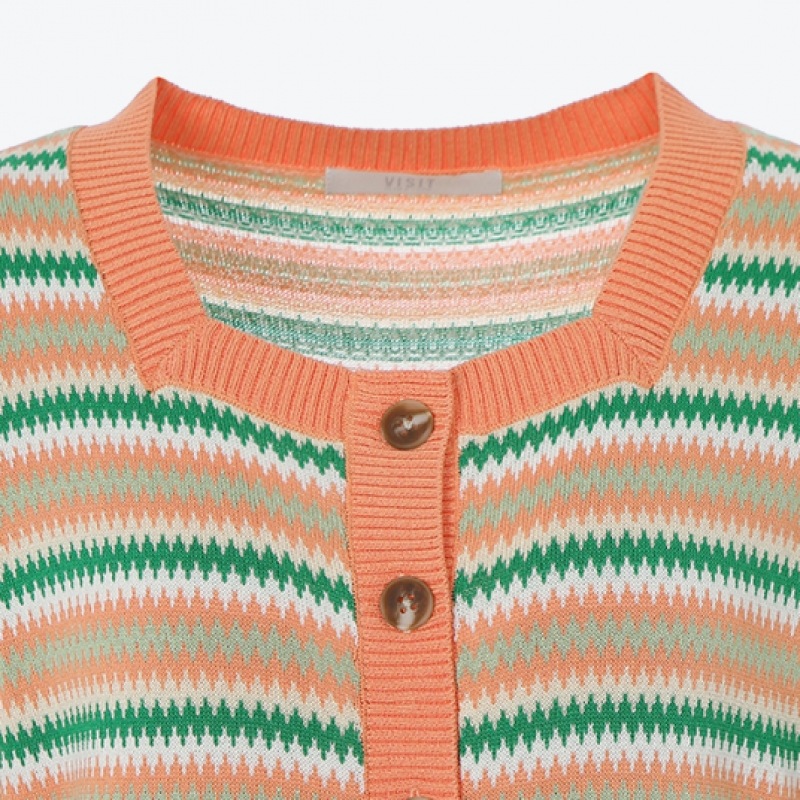 (ニューヨーク訪問) スクエアネックパフスリーブSETカーディガン (VZ5GD7A)