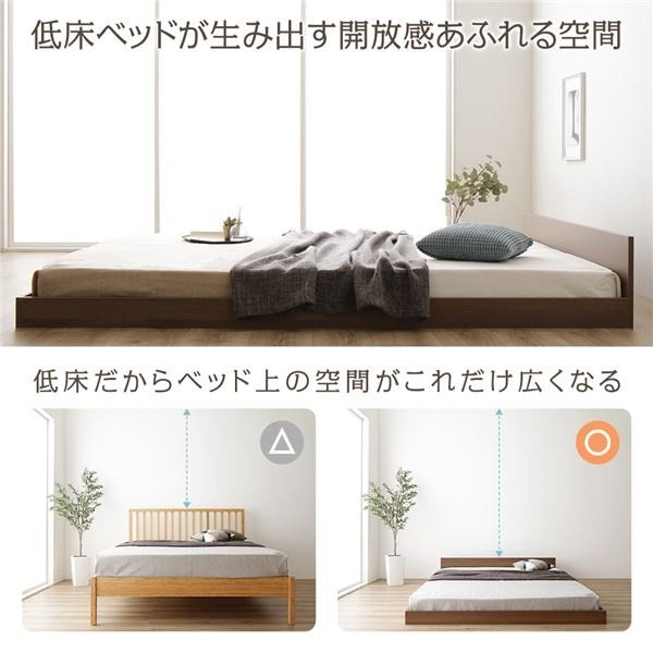 ds-2151114 すのこ 木製 ... : 寝具・ベッド・マットレス : ベッド 低床 ロータイプ 得価高評価