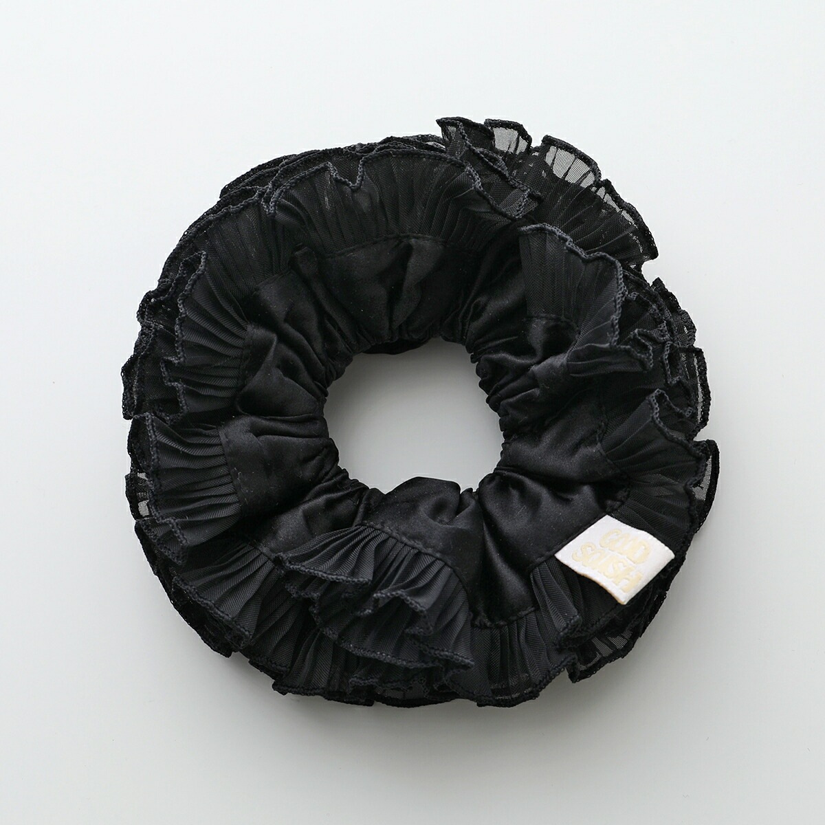 GOOD SQUISH グッド スクイッシュ シュシュ BABY B-E-A-UTIFUL COLLECTION レディース フリル サテン ヘアゴム ヘアアクセサリー カラー4色 【mega】 GOOD SQUISH グッド スクイッシュ シュシュ BABY B-E-A-UTIFUL COLLECTION レディース フリル サテン ヘアゴム ヘアアクセサリー カラー4色 【mega】