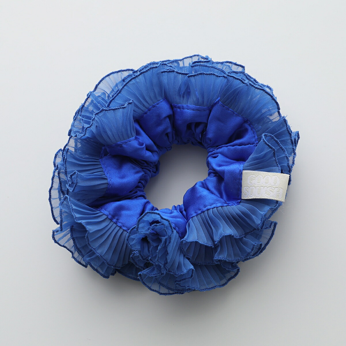 GOOD SQUISH グッド スクイッシュ シュシュ BABY B-E-A-UTIFUL COLLECTION レディース フリル サテン ヘアゴム ヘアアクセサリー カラー4色 【mega】 GOOD SQUISH グッド スクイッシュ シュシュ BABY B-E-A-UTIFUL COLLECTION レディース フリル サテン ヘアゴム ヘアアクセサリー カラー4色 【mega】