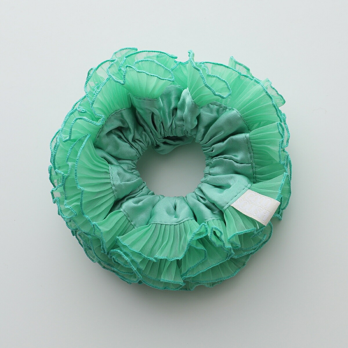 GOOD SQUISH グッド スクイッシュ シュシュ BABY B-E-A-UTIFUL COLLECTION レディース フリル サテン ヘアゴム ヘアアクセサリー カラー4色 【mega】 GOOD SQUISH グッド スクイッシュ シュシュ BABY B-E-A-UTIFUL COLLECTION レディース フリル サテン ヘアゴム ヘアアクセサリー カラー4色 【mega】