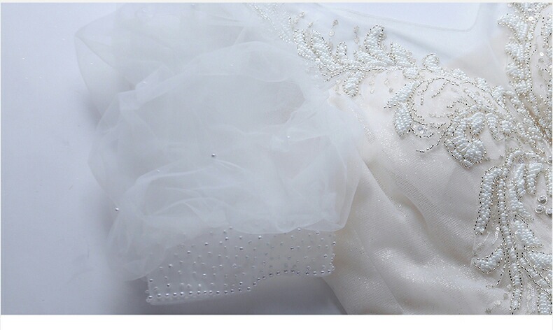 ウェディングドレス 袖あり 半袖 ロングドレス エレガント プリンセスラインドレス きれいめ パーティードレス ワンピース 披露宴 前撮りドレス 二次会 結婚式 お嫁さん フォーマルドレス 撮影 ビー